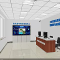 Interior Featuring Yellow Lockers Blue Signs Red Lanterns And Self Service Machine Arranged