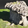 Ancient Stone Structure With Large Capstone Square Base On Green Grassland Natural Texture 3d model