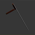 Traditional Sickle Farming Tool With Wooden Handle And Sharp Metal Blade