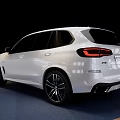 White Modern SUV With Sleek Front Design And Alloy Wheels On Circular Display Platform