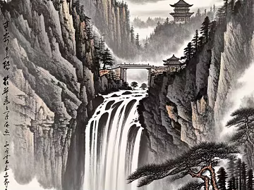 Guofeng Ink texture (ID:ffach774920)