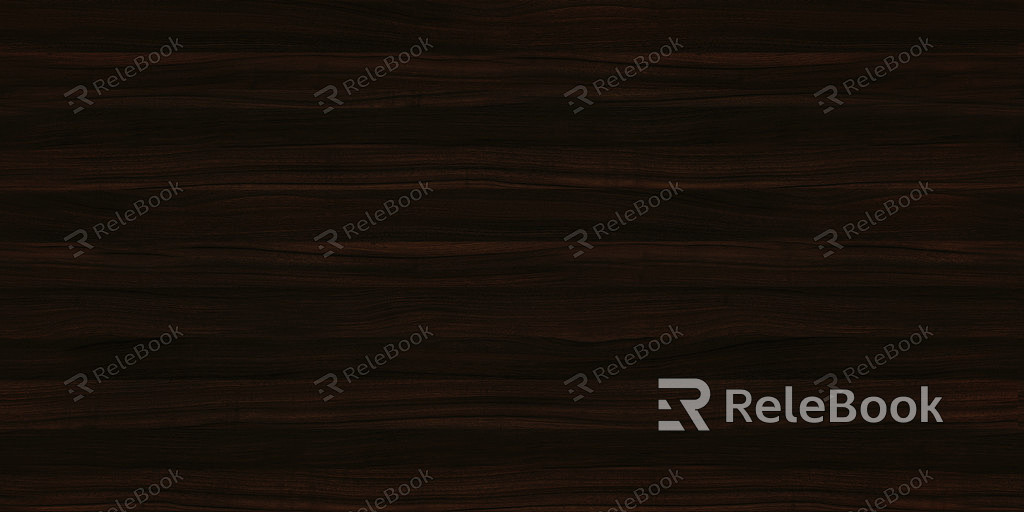 A close-up of a rich, dark wood grain texture, showcasing intricate patterns and natural knots, with subtle variations in tone and depth.