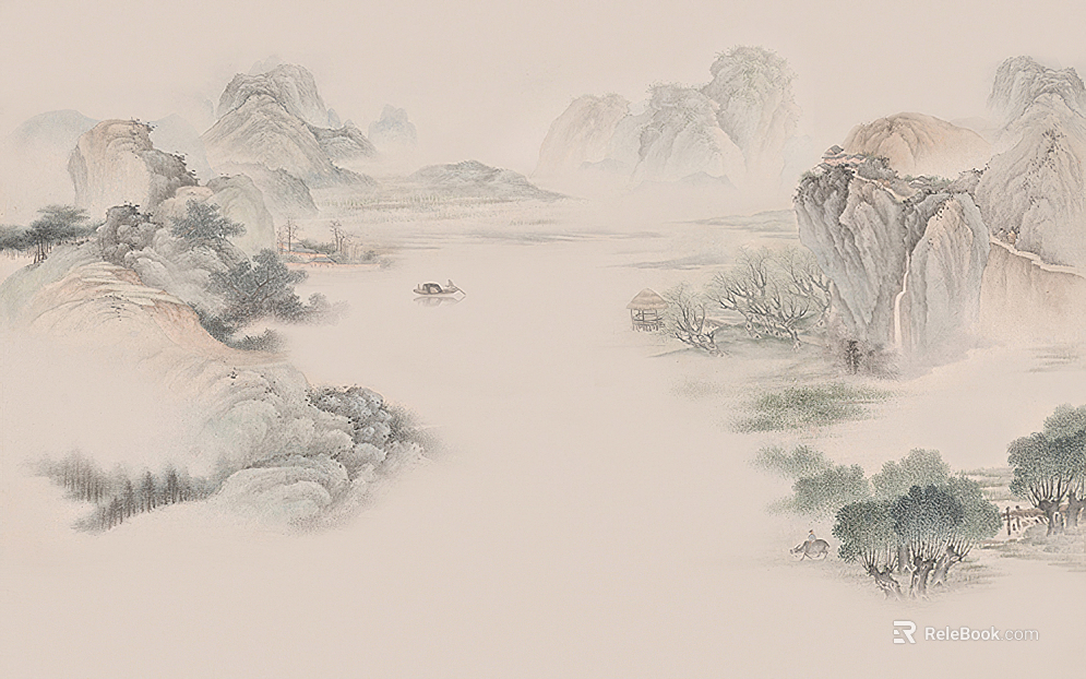 landscape painting texture