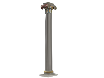 Light gray European carved stone pillar building components texture (ID:ffaeh905536)