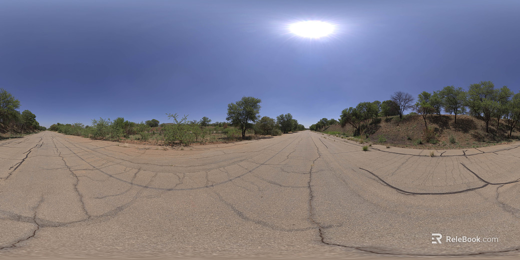 Outdoor road day HDR texture