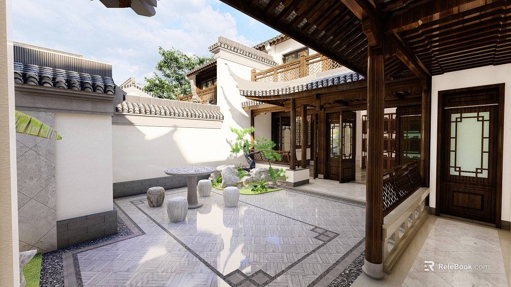Courtyard texture