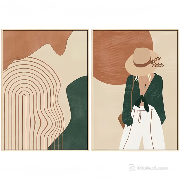 Nordic Abstract Simple Modern Decorative Painting texture