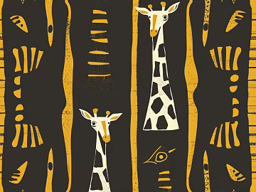 Pattern Wall Cloth Pattern Wallpaper Cartoon Wallpaper Cartoon Wall Cloth Wallpaper Wallpaper Giraffe texture (ID:ffaeh856116)