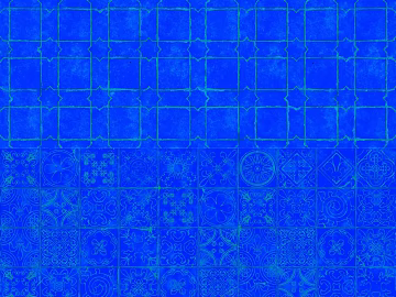 Blue Pattern Tile Interior Wall texture (ID:ffaeh126996)