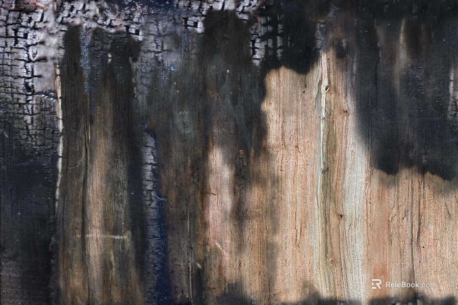 carbon wood fire ash texture