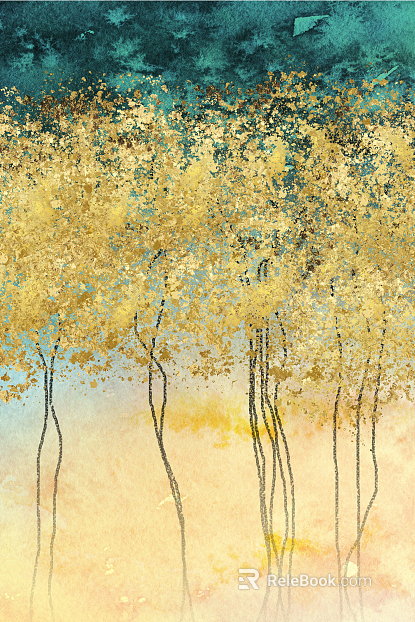 Plant painting texture