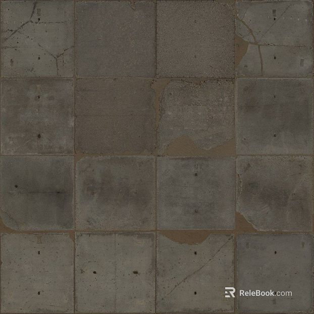 Gray cement brick kitchen floor tile texture
