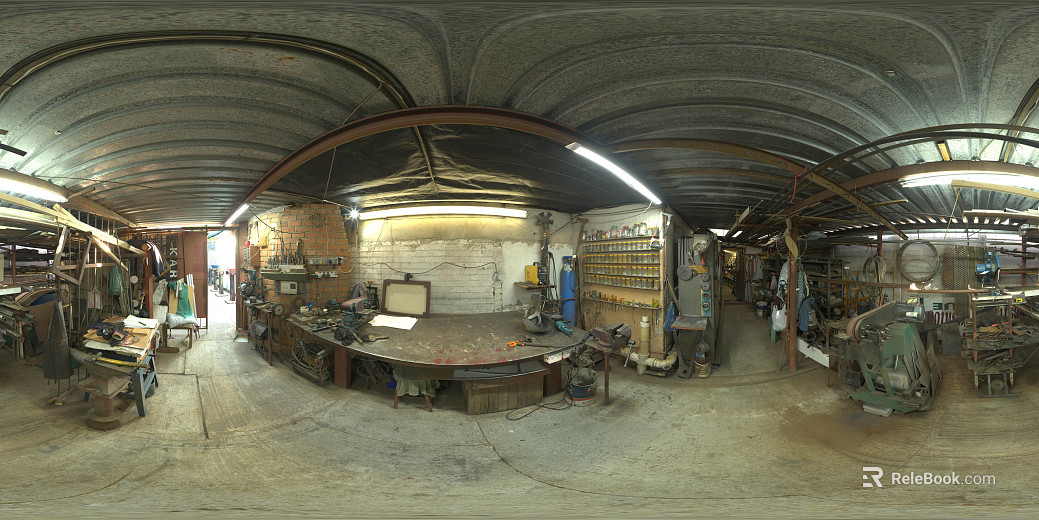 Maintenance Workshop Indoor HDR texture