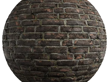 Brick wall PBR texture (ID:ffach735281)