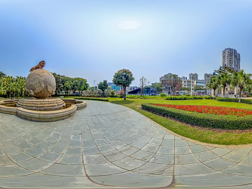 HDR City Eco Park Panorama texture (ID:ffach603803)