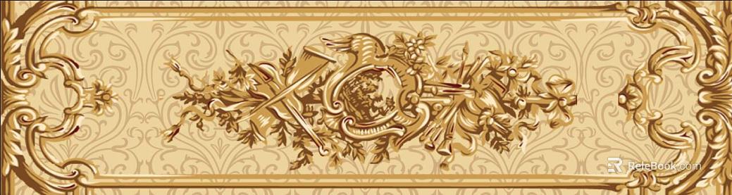 Wall line waist line painted waist line decoration texture