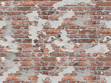 Brick wall Post-war wind red brick cement wall texture (ID:ffaeg21843)
