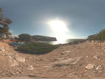 Hillside Outdoor Sunny Seascape HDR texture (ID:ffabg17381)