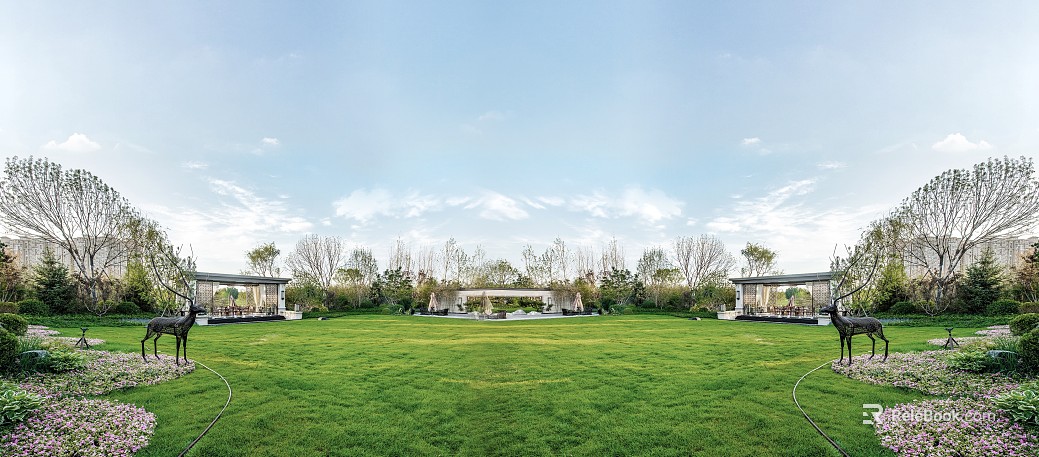 Community Park Garden Landscape Exterior Sky texture