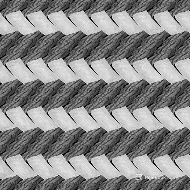 Black and white woven texture decorative surface material texture