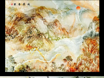 landscape painting texture (ID:ffajg45883)