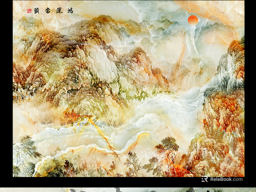 landscape painting texture