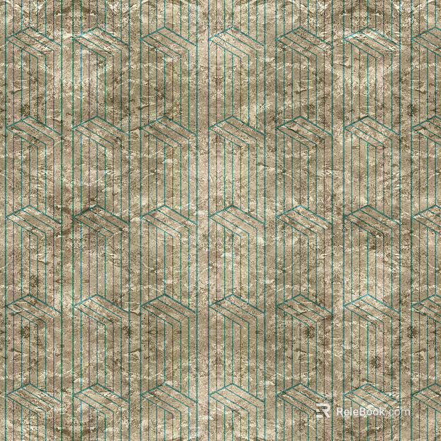 Golden geometric wallpaper texture