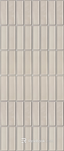 French Retro Milk White Long Handmade Brick texture