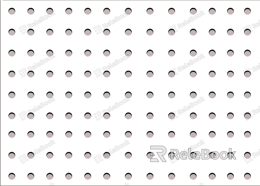 The image depicts a perforated metal plate with a regular pattern of circular holes, showcasing a robust, industrial texture suitable for various applications like filtration, decoration, or structural reinforcement.