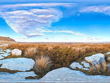 HDR Prairie Ice Sheet Snow Sky 3d model