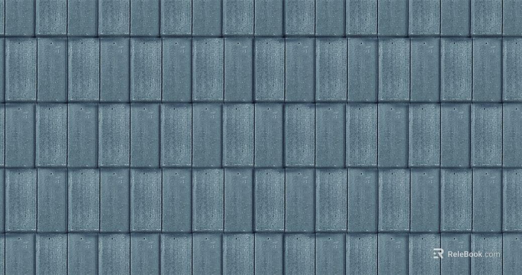 Blue gray tile roof paving texture