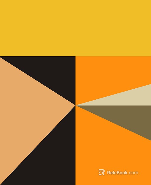 Yellow orange geometric abstract decorative painting texture
