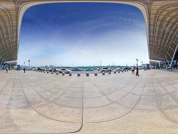 HDR Station Square Panoramic View texture (ID:ffach114613)