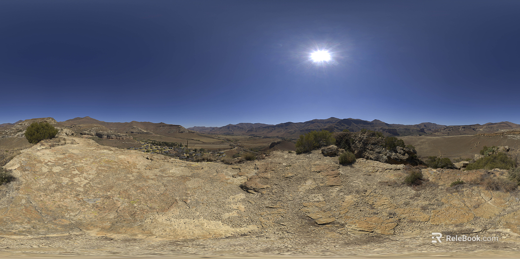outdoor wasteland barren hills sunny hdr texture