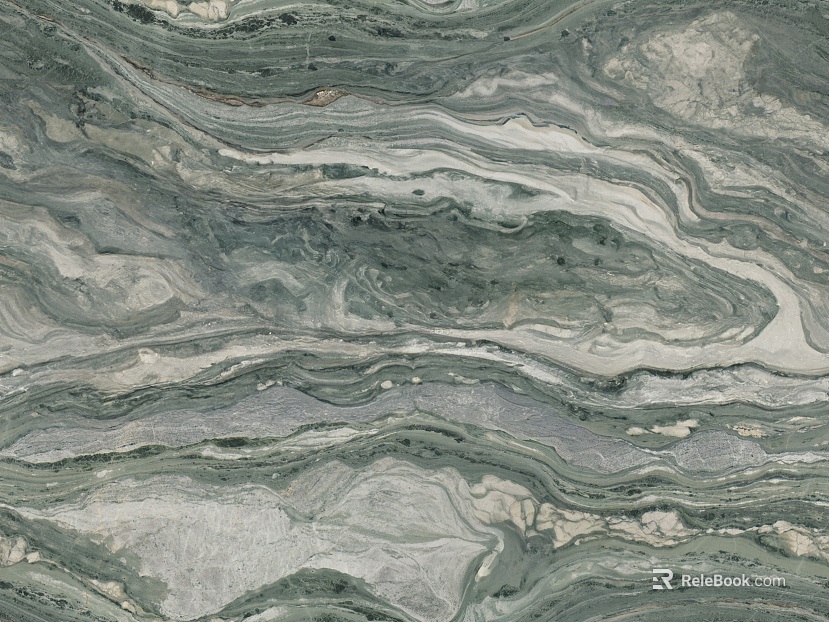 Grey-green flowing marble background wall texture