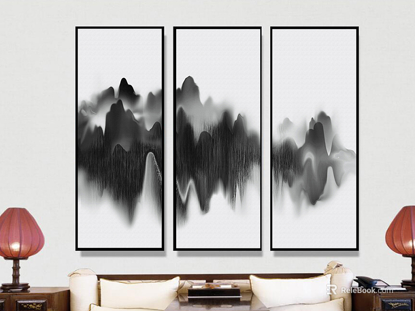 black and white painting texture