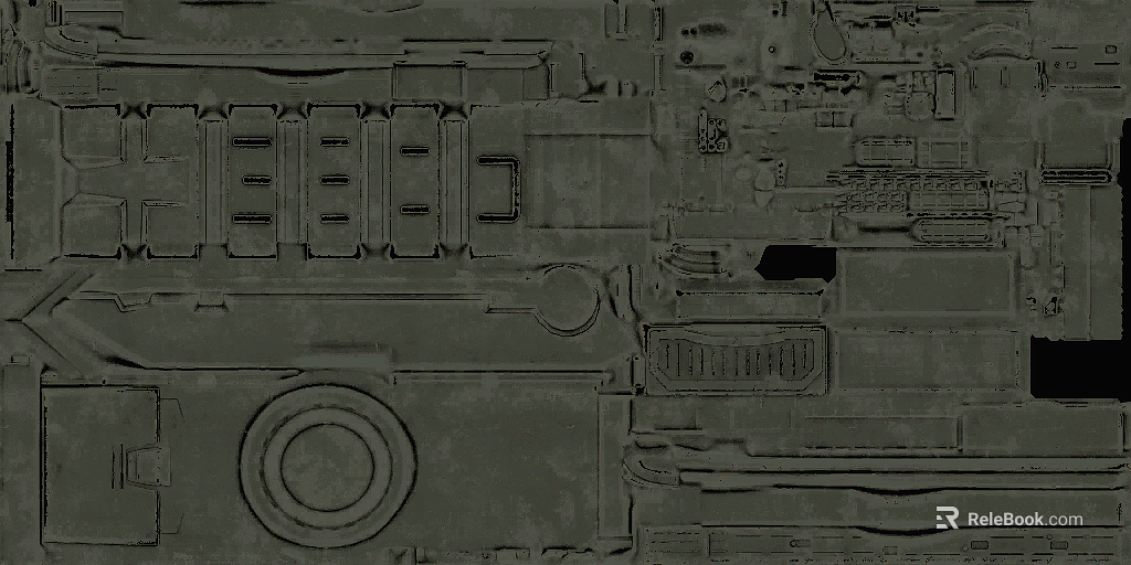 Dark Grey Industrial Wind Metal Bump Map texture