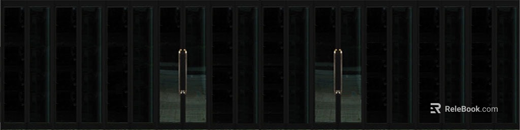 Black Frame Glass Door Commercial Space Gate texture