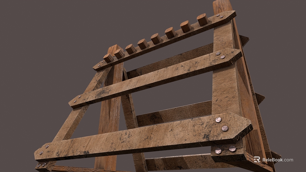 Brown old wood tooling components texture