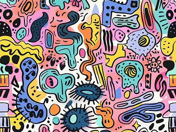 Patterned wall fabric, patterned wallpaper, cartoon wallpaper, cartoon wall fabric, wall fabric, wallpaper, wall covering texture (ID:ffaeh974629)