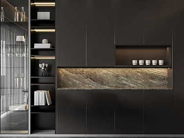 Light Luxury Grey Curry Straight Marble Cabinet Surface texture (ID:ffaeh573934)