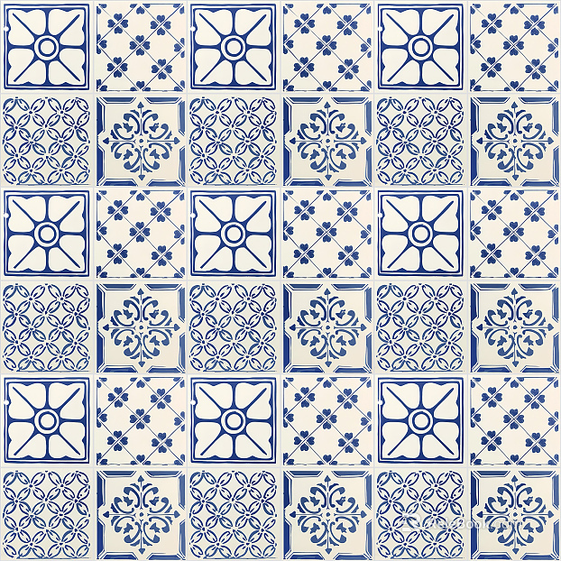 Tile Blue Pattern Tile texture