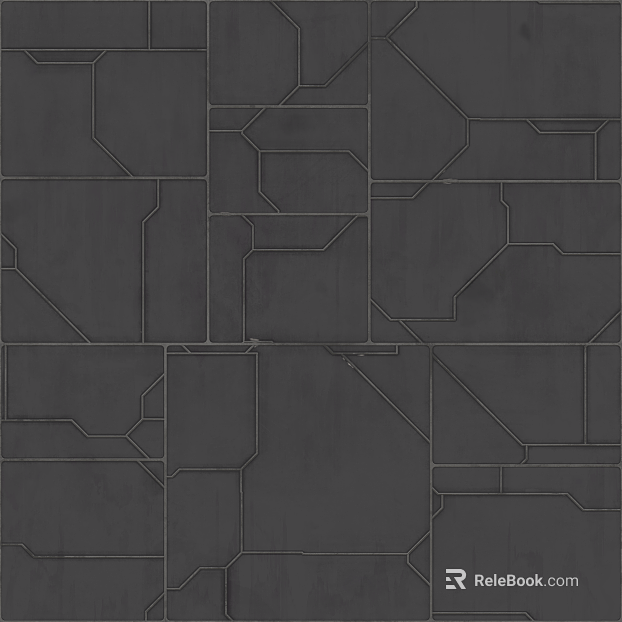 Dark Grey Industrial Style Geometric Tile Kitchen and Bathroom Wall texture
