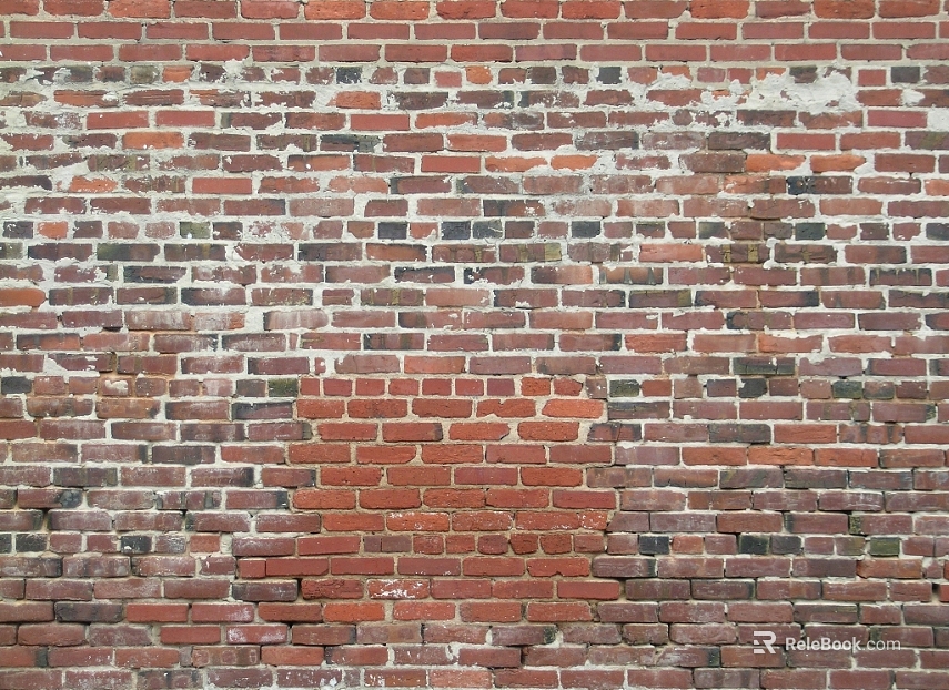 Brick wall red brick dirty texture