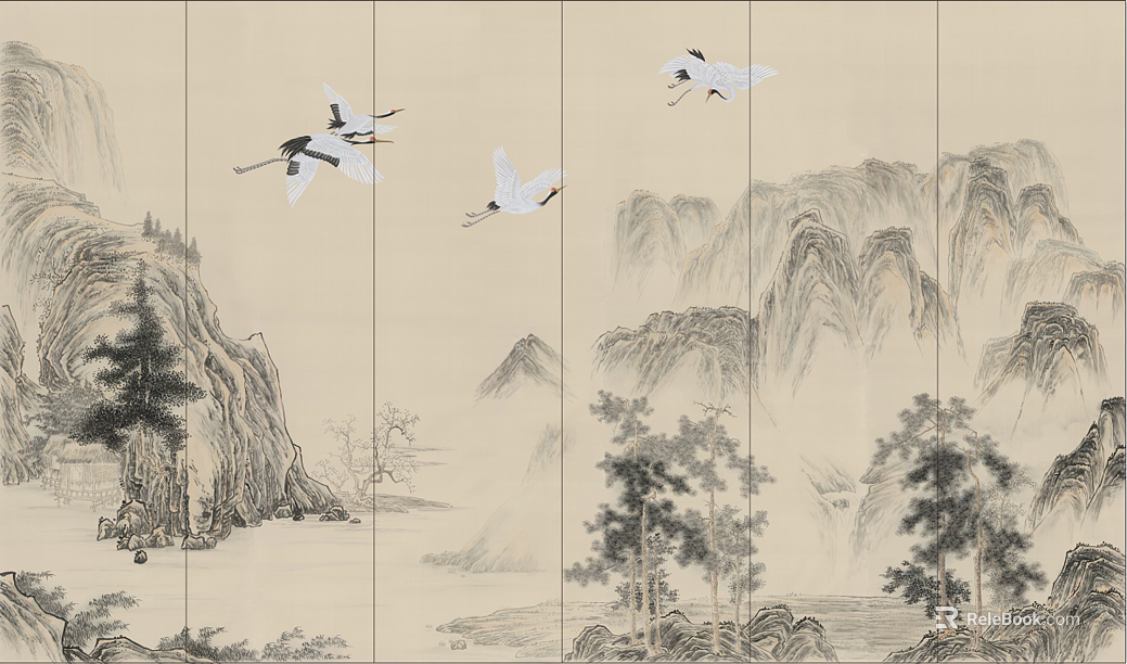 landscape painting texture