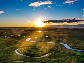 Prairie River Sky texture (ID:ffach341033)
