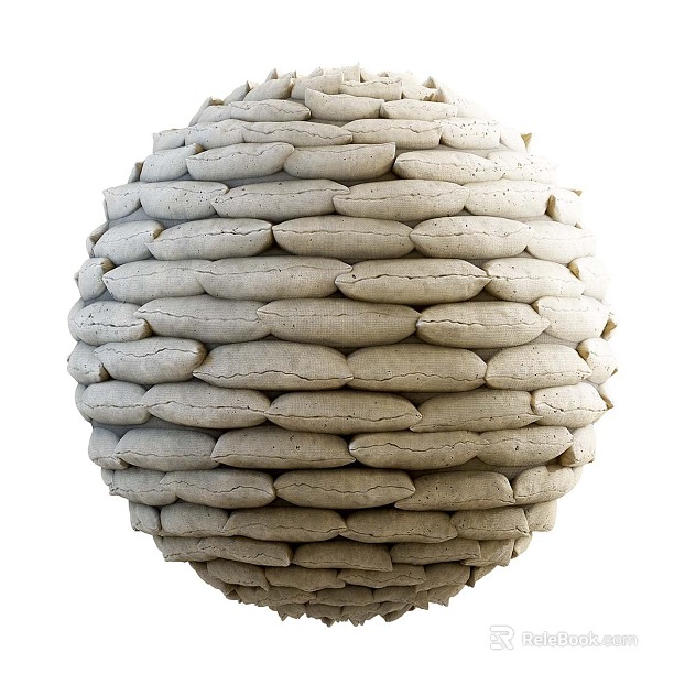 Sandbag PBR texture