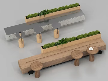 Log color solid wood public leisure tables and chairs texture (ID:ffaeh838841)