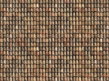 Villa building roof clay ceramic tile red tile texture (ID:ffach486061)