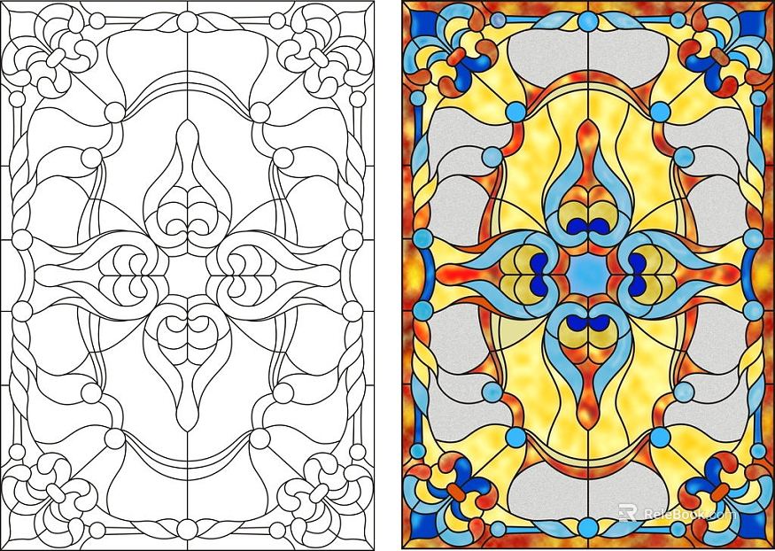 colored windows texture